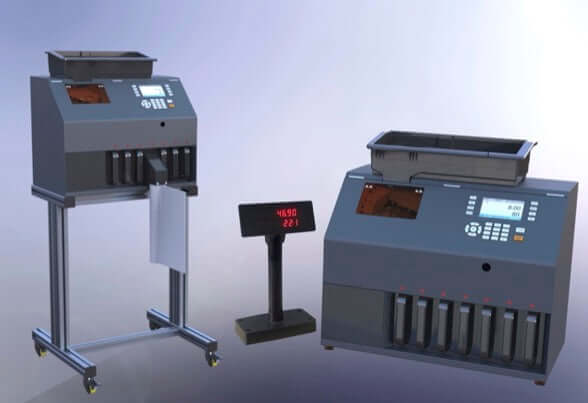 coin sorter and counter for high volume