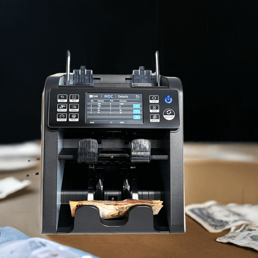 mixed note counting machine with notes
