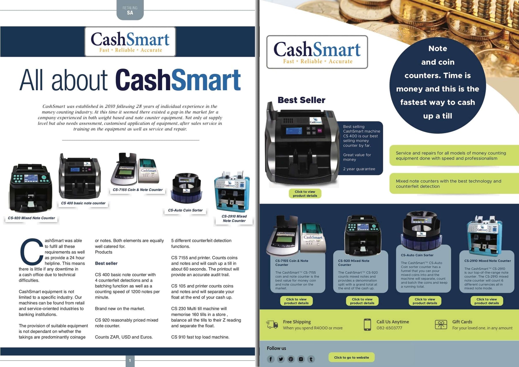 Double page add in the SA retailer magazine