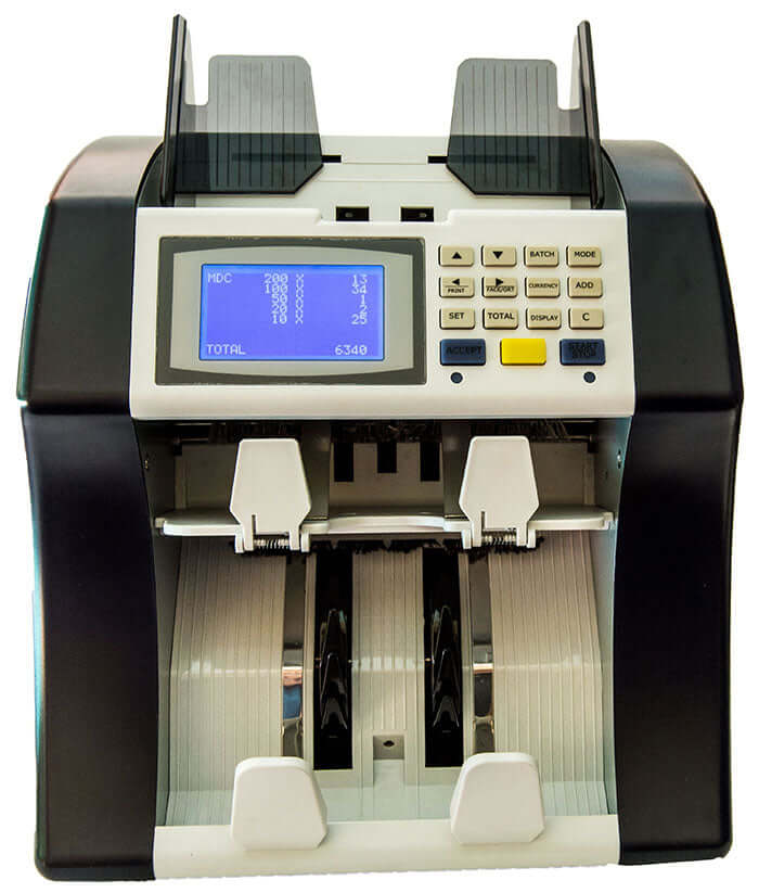 mixed currency note counter with reject pocket