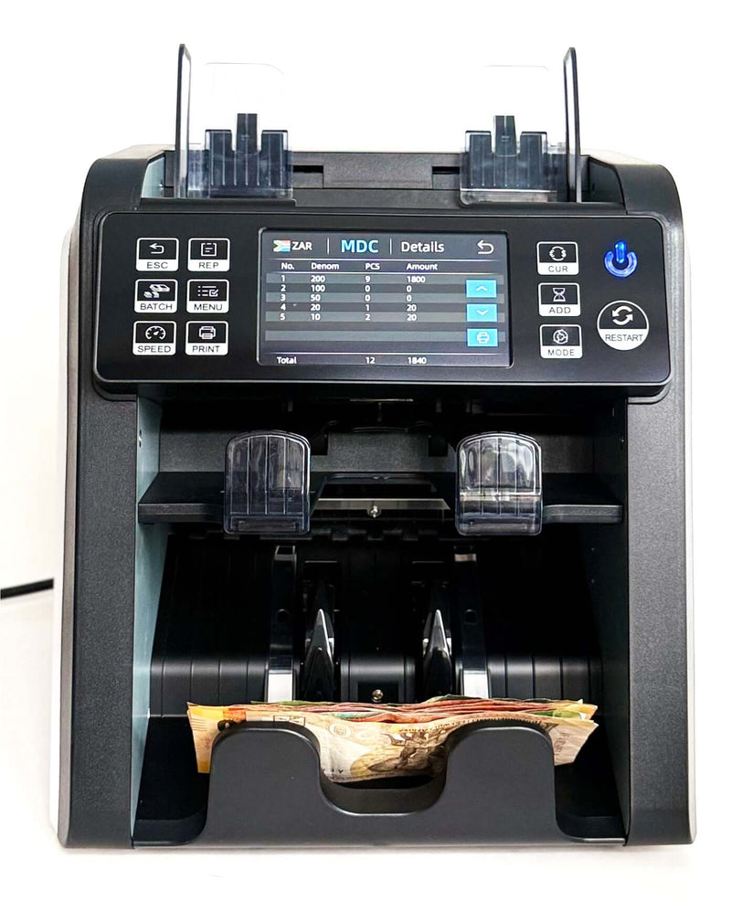 mixed note counting machine with reject pocket 