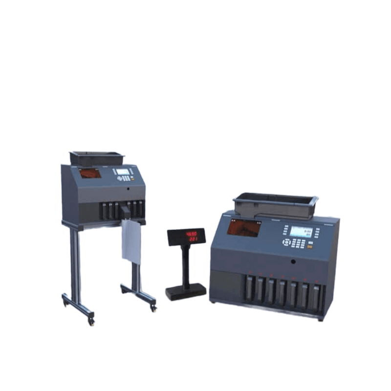 Coin sorter and counter for high volume