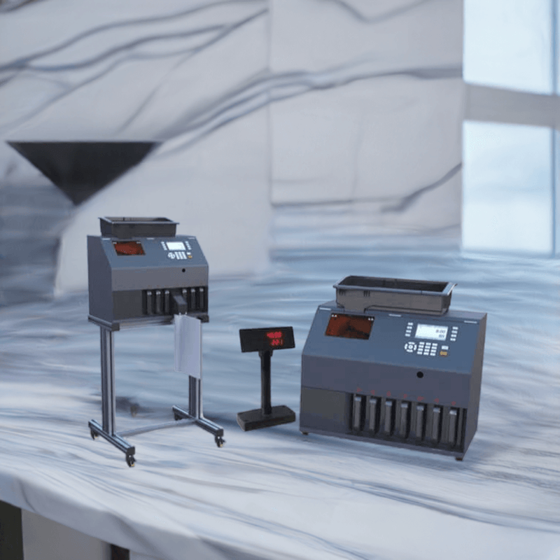 coin sorter and counter for high volume