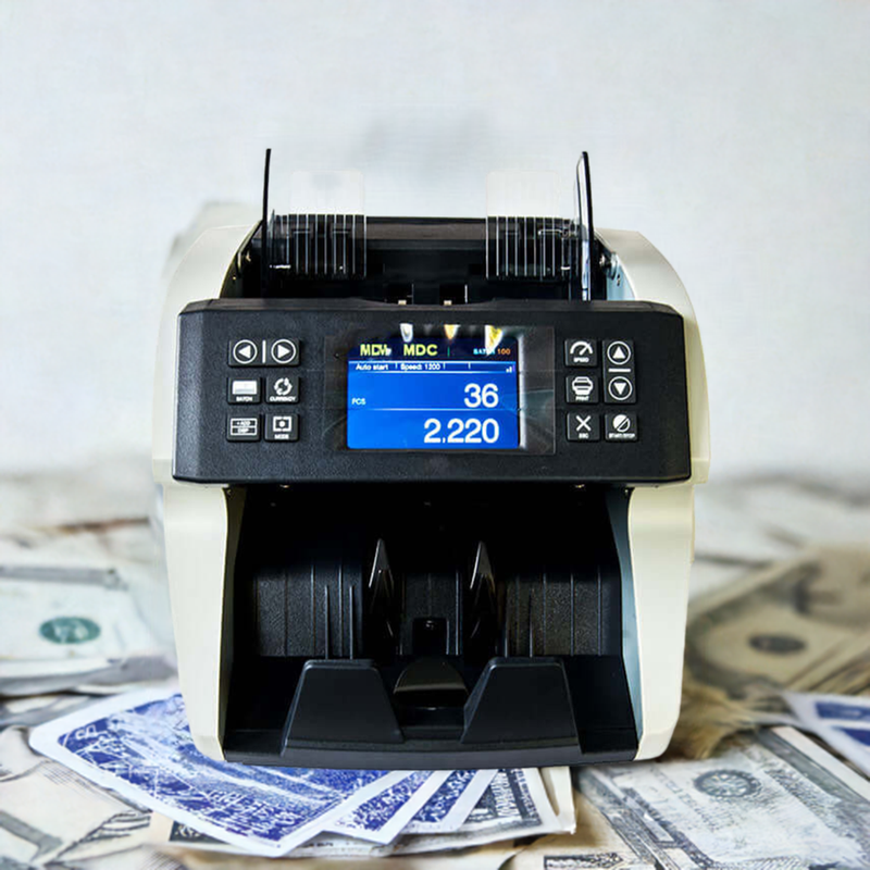 mixed note counter with counterfeit detection