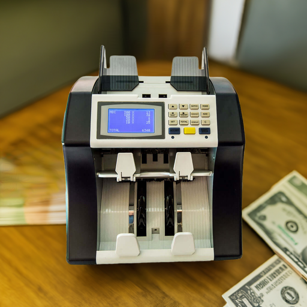 Mixed currency note counter with reject pocket — CashsmartSA
