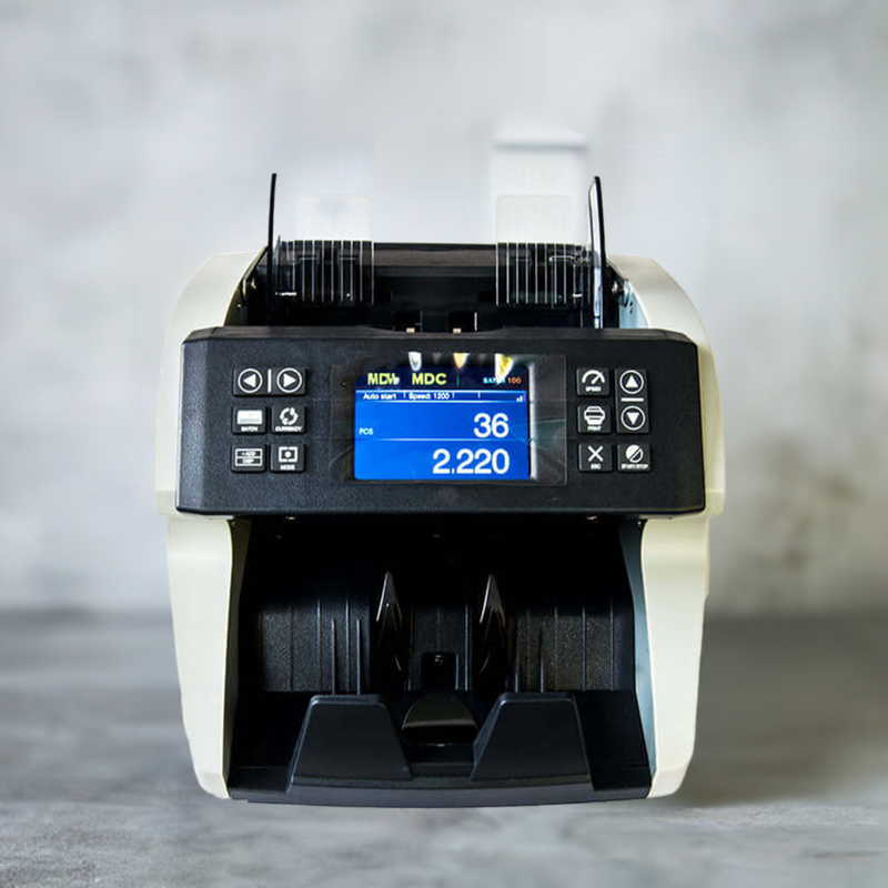 mixed note counter with counterfeit detection