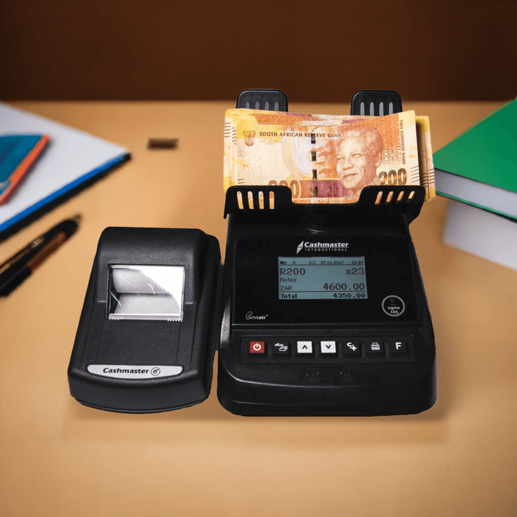 Shop Counter Printer Note and coin counter -105 Coin & Note Counter & Printer — CashsmartSA