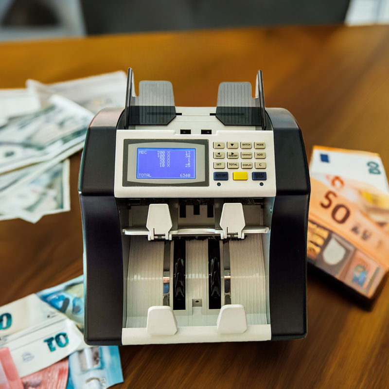 mixed currency note counter with reject pocket