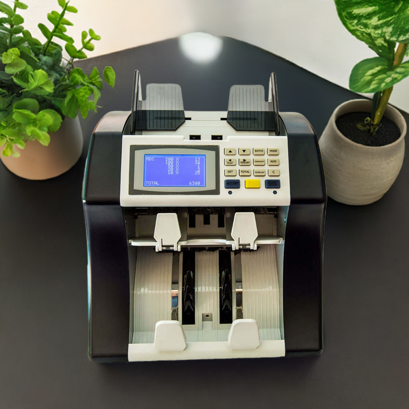 mixed currency note counter with reject pocket