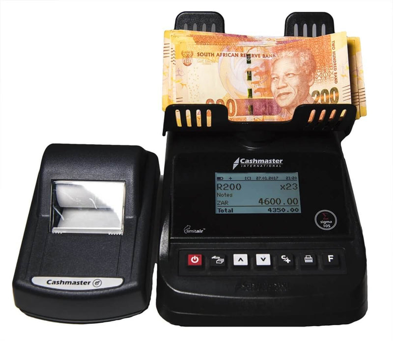 Note And Coin Counter Note and coin counter -105 Coin & Note Counter & Printer — CashsmartSA